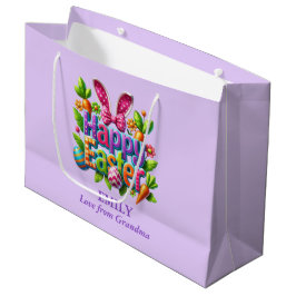 Colorful Happy Easter Groot Cadeauzakje