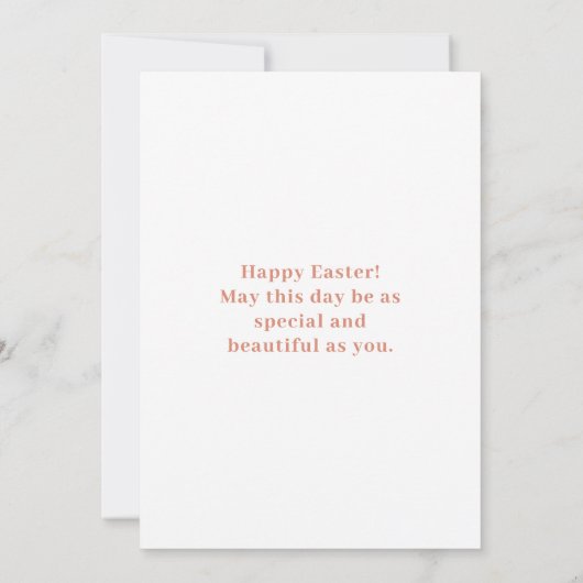 Colorful Happy Easter met foto (Achterkant)