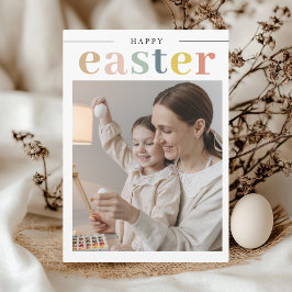 Colorful Happy Easter met foto