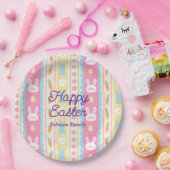 Colorful Happy Easter  Papieren Bordje (Feest)