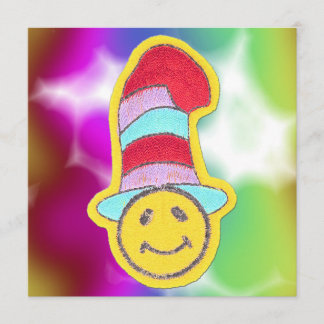 Colorful Happy Face-uitnodigingen Kaart