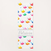 Colorful Happy Fish met bubbels Yogamat (Voorkant)