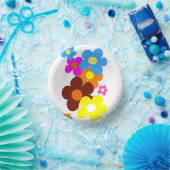 Colorful Happy Flowers Papieren Kommen (Feest)