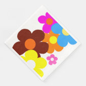 Colorful Happy Flowers Servet (Hoek)