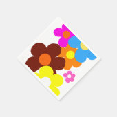 Colorful Happy Flowers Servet (Hoek)