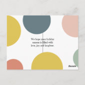 Colorful Happy Holiday met foto Briefkaart (Achterkant)