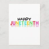 Colorful Happy Junetetiende Briefkaart (Voorkant)