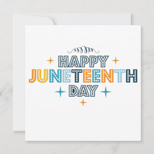 Colorful Happy Junetetiende Kaart