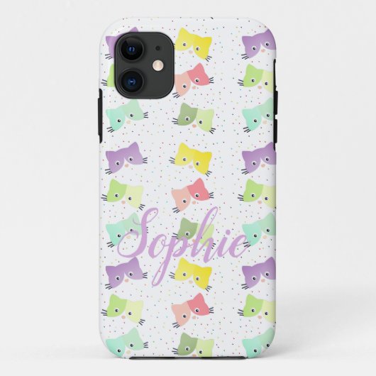 Colorful Happy Kittens-patroon Case-Mate iPhone Case (Achterkant)