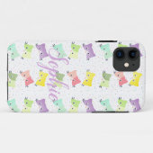 Colorful Happy Kittens-patroon Case-Mate iPhone Case (Achterkant (horizontaal))