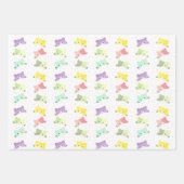 Colorful Happy Kittens-patroon Inpakpapier Vel (Voorkant)