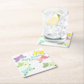 Colorful Happy Kittens-patroon Kartonnen Onderzetters (Insitu)