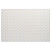 Colorful Happy KIttens Pattern Fabric Stof (Yard (91,4 cm))