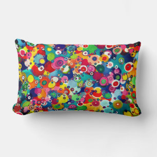 Colorful Happy Little Circles Original Artwork Kussen
