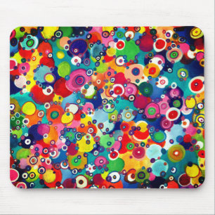Colorful Happy Little Circles Original Artwork Muismat