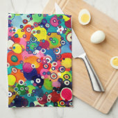 Colorful Happy Little Circles Original Artwork Theedoek (Quarter Fold)
