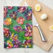 Colorful Happy Little Flowers Original Artwork Theedoek (Quarter Fold)