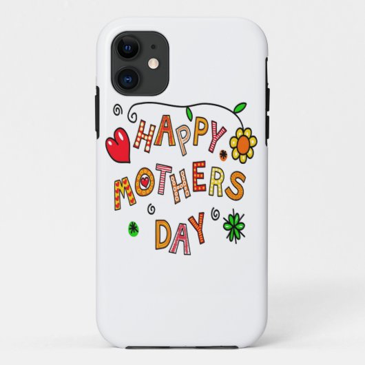 Colorful Happy Mothers Day Case-Mate iPhone Case (Achterkant)