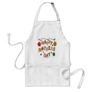 Colorful Happy Mothers Day Standaard Schort