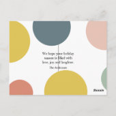 Colorful Happy Nieuwjaar | Met foto Briefkaart (Achterkant)