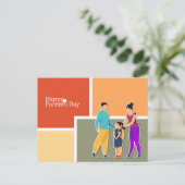 Colorful Happy Ouents Day Briefkaart (Staand voorkant)