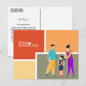 Colorful Happy Ouents Day Briefkaart (Voorkant / Achterkant)