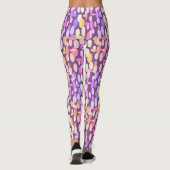 Colorful Happy Oval Spots Pattern-Leggings Leggings (Achterkant)