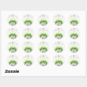 Colorful Happy Pasen Ronde Sticker (Vel)