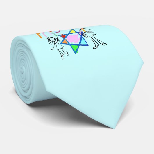 Colorful Happy Passover Stropdas (Opgerold)