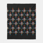 Colorful HAPPY PI DAY Aspire Inspire Fleece Deken (Voorkant)