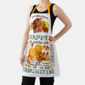 Colorful Happy Thanksgiving Apron Schort (Insitu)