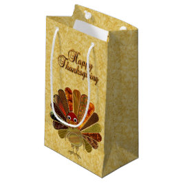 Colorful Happy Thanksgiving Turkije Klein Cadeauzakje