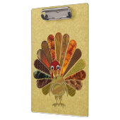 Colorful Happy Thanksgiving Turkije Klembord (Links)