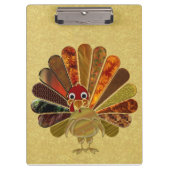 Colorful Happy Thanksgiving Turkije Klembord (Voorkant)
