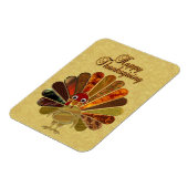 Colorful Happy Thanksgiving Turkije Magneet (Linkerzijde)