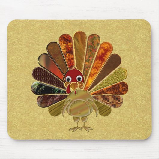 Colorful Happy Thanksgiving Turkije Muismat (Voorkant)
