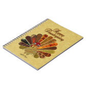 Colorful Happy Thanksgiving Turkije Notitieboek (Linkerzijde)