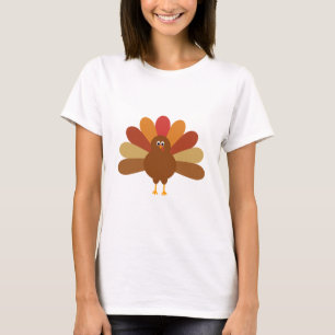 Colorful Happy Thanksgiving Turkije T-shirt