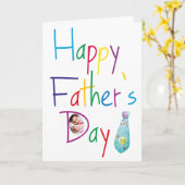 Colorful Happy Vaderdag Kaart (Gele Bloem)