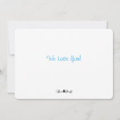 Colorful Happy Vaderdag Lettering-fotokaart Kaart (Achterkant)