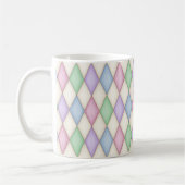Colorful Harlequin Diamond Check Pattern Koffiemok (Links)