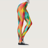 Colorful Harlequin Diamond Pattern-Leggings Leggings (Rechts)
