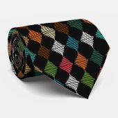 Colorful Harlequin Diamond Stropdas (Opgerold)
