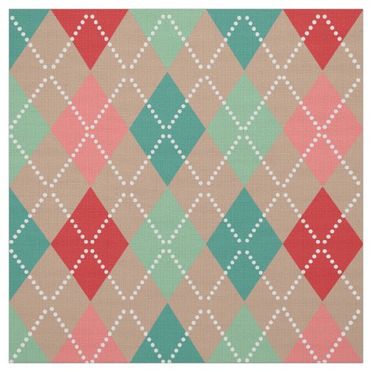 Colorful Harlequin Geometric Pattern 3 Stof (Swatch)