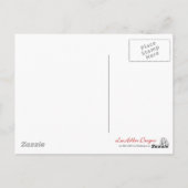 Colorful Harlequin Print met Roos Hearts Briefkaart (Achterkant)