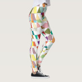Colorful Harlequin Tapestry Patroon Leggings (Rechts)