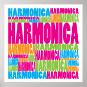 Colorful Harmonica Poster (Voorkant)