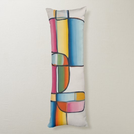 Colorful Harmony Lichaamskussen (Achterkant (Verticaal))