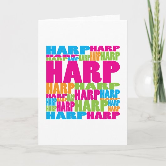 Colorful Harp Kaart (Voorkant)