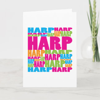 Colorful Harp Kaart